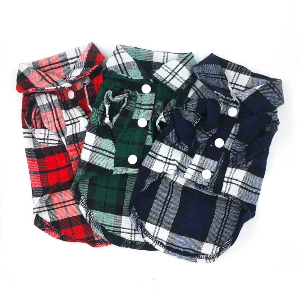 Pet Dog Clothes Summer Plaid Dog Shirts For Small Medium Dogs Pet Clothing For Cat Yorkies Chihuahua French Bulldog Costumes
Pet Dog Clothes Summer Plaid Dog Shirts For Small Medium Dogs Pet Clothing For Cat Yorkies Chihuahua French Bulldog Costumes