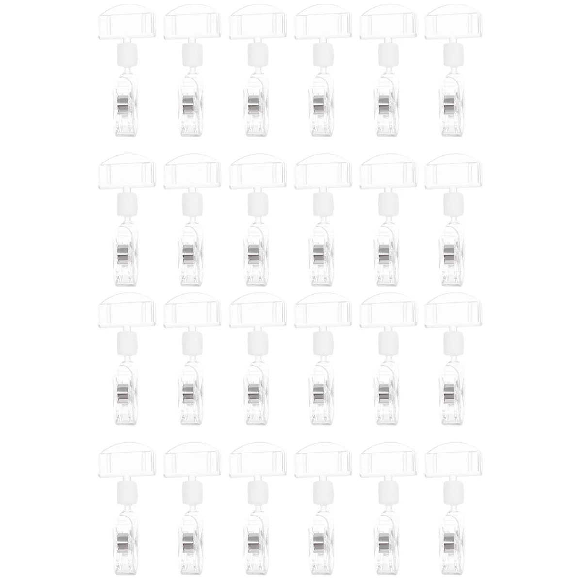 24 Pcs Pop Advertising Clip Price Tag Holder Name Badges Plastic Display Stands Card
24 Pcs Pop Advertising Clip Price Tag Holder Name Badges Plastic Display Stands Card