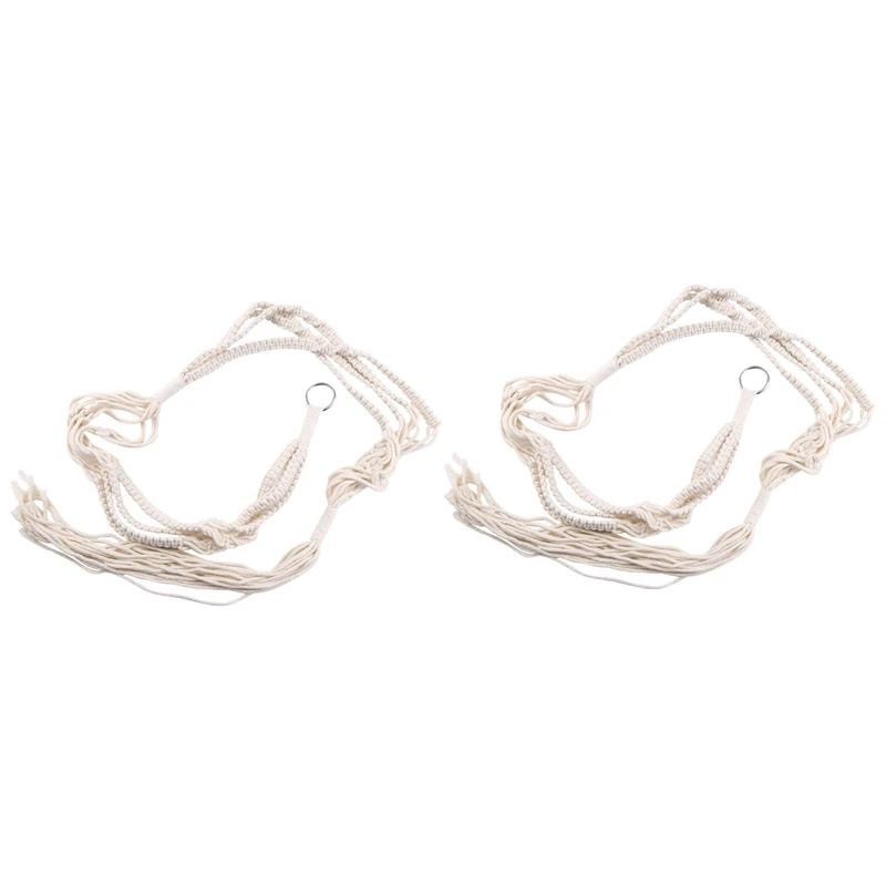 4X Macrame Double Plant Hanger Indoor Outdoor 2 Tier Hanging Planter Cotton Rope 4 Legs 67 Inch
4X Macrame Double Plant Hanger Indoor Outdoor 2 Tier Hanging Planter Cotton Rope 4 Legs 67 Inch