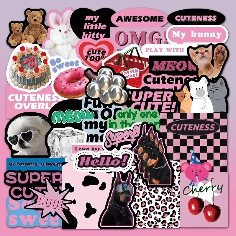 Cute Pink sticker Waterproof Bunny Hola Black Y2K Girl Sticker Decorative DIY sticker sticker
Cute Pink sticker Waterproof Bunny Hola Black Y2K Girl Sticker Decorative DIY sticker sticker