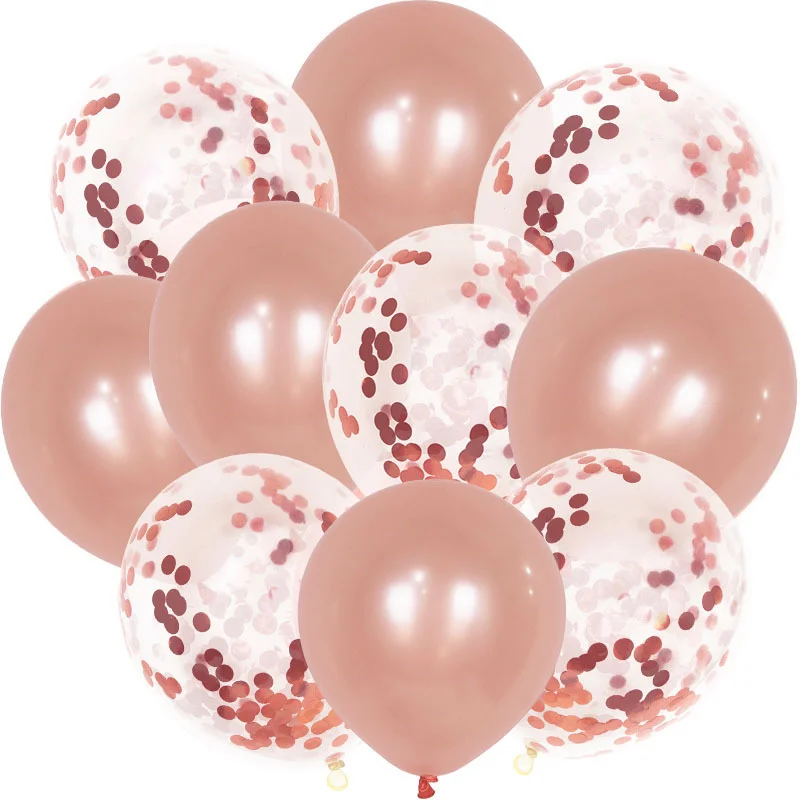 10PC Mix Rose Gold Confetti Latex Pearlescent Balloon for Baby Shower Kids Birthday Party Graduation Decoration Wedding Supplies
10PC Mix Rose Gold Confetti Latex Pearlescent Balloon for Baby Shower Kids Birthday Party Graduation Decoration Wedding Supplies