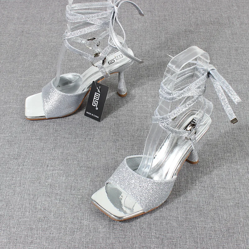 Shoes 2022 Summer New Sequin Cloth Ankle Strap Women's High Heels Stiletto Fashion Wedding Women's Sandals
Shoes 2022 Summer New Sequin Cloth Ankle Strap Women's High Heels Stiletto Fashion Wedding Women's Sandals