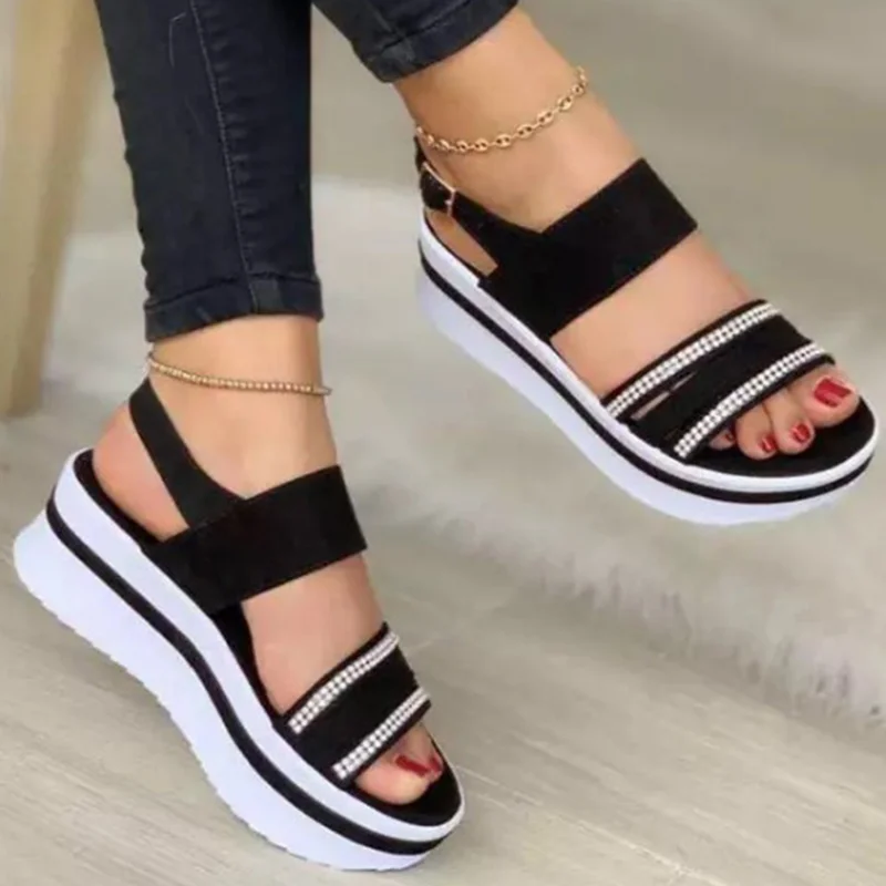 Sandals Women's Summer 2022 New All-match Open-toe Women's Shoes Flat Sandals Comfortable Sandals Thick Soles Zapatos Mujer
Sandals Women's Summer 2022 New All-match Open-toe Women's Shoes Flat Sandals Comfortable Sandals Thick Soles Zapatos Mujer