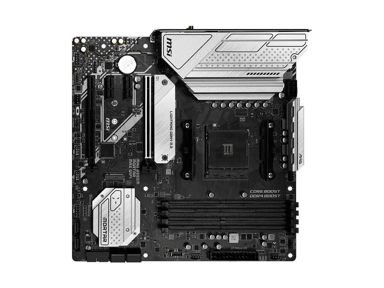 MSI MAG B550M MORTAR MAX WIFI Micro-ATX AMD B550 B550M DDR4 4400(OC) MHz M.2 SATA3 USB3.2 128G best support R9 CPU Socket AM4
MSI MAG B550M MORTAR MAX WIFI Micro-ATX AMD B550 B550M DDR4 4400(OC) MHz M.2 SATA3 USB3.2 128G best support R9 CPU Socket AM4