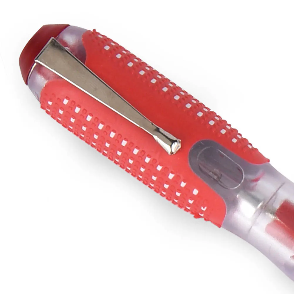 1Pc Screwdriver 162mm 100-500V Test Pencil Multifunctional Driver Dual Cross Slotted Bit Insulation Handle Testing Hand Tool
1Pc Screwdriver 162mm 100-500V Test Pencil Multifunctional Driver Dual Cross Slotted Bit Insulation Handle Testing Hand Tool