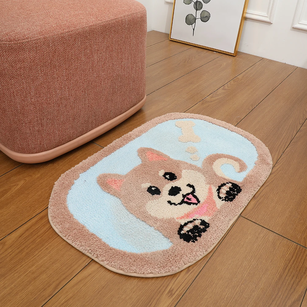 Homaxy Cute Dog Pig Doormat Soft Plush Living Room Rugs Non-slip Animal Furry Oval Door Mat Modern Floor Carpet Home Decoration
Homaxy Cute Dog Pig Doormat Soft Plush Living Room Rugs Non-slip Animal Furry Oval Door Mat Modern Floor Carpet Home Decoration