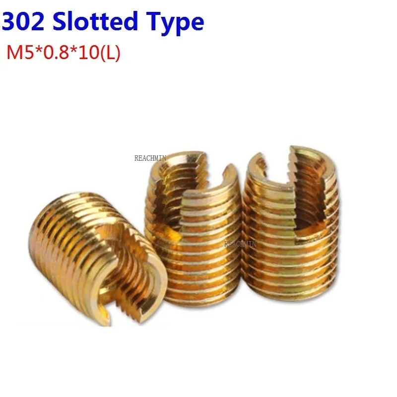 100PCS/LOT M5 Galvanized Self Tapping Insert Screw Bushing 302 Slotted Type Wire Thread Insert Nut Repair Screws M5*0.8*10(L)
100PCS/LOT M5 Galvanized Self Tapping Insert Screw Bushing 302 Slotted Type Wire Thread Insert Nut Repair Screws M5*0.8*10(L)