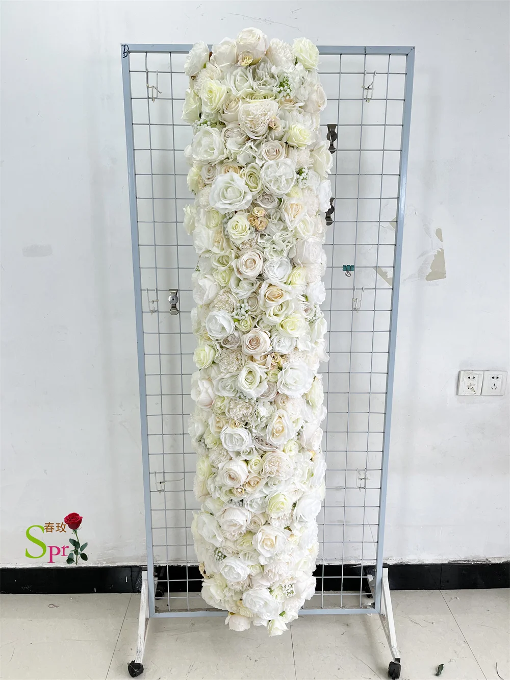 

SPR Wedding Supplies Artificial Decorative Flower Arrangement Bespoke Reception Moon Gate Stage Backdrop Ring Frame Arch
