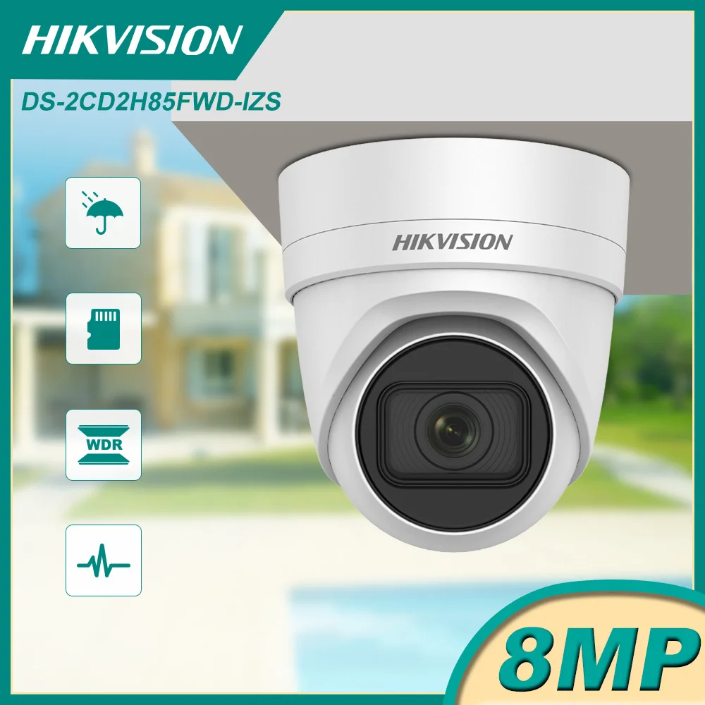 Hikvision DS-2CD2H85FWD-IZS Orignal 4K Varifocal Turret Network Camera IP66 SD Slot WDR H.265
Hikvision DS-2CD2H85FWD-IZS Orignal 4K Varifocal Turret Network Camera IP66 SD Slot WDR H.265