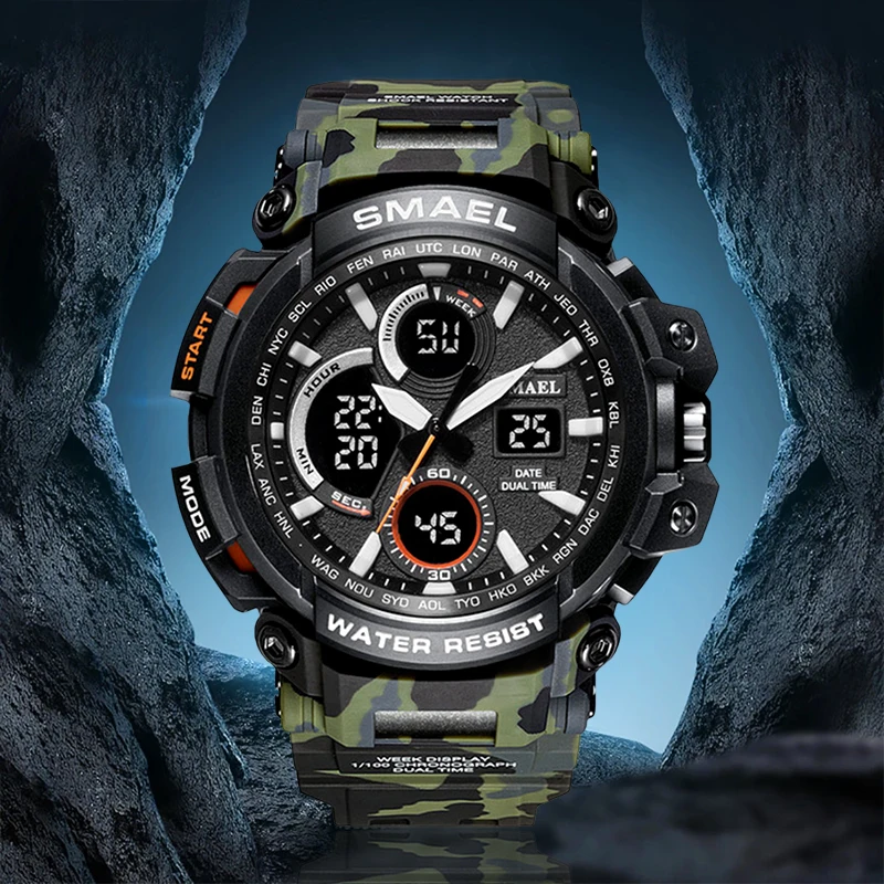 Men Camouflage Watch Digital Waterproof Clock Army Military Watches LED Men's WristWatch Sport Watch For Men Relogio Masculino
Men Camouflage Watch Digital Waterproof Clock Army Military Watches LED Men's WristWatch Sport Watch For Men Relogio Masculino