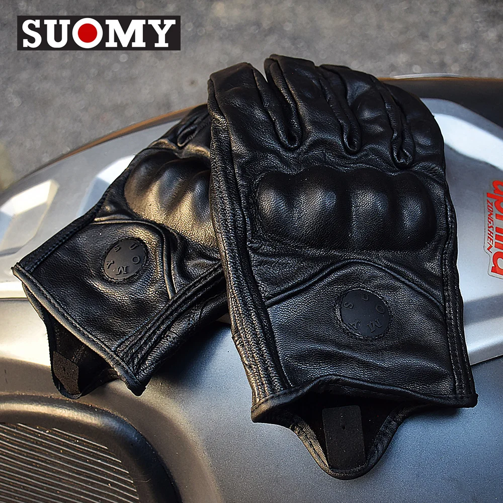 Кожаные Защитные перчатки Suomy, винтажные мотоциклетные перчатки с сенсорным экраном, перчатки для езды по бездорожью, езды на велосипеде, улице, мотоциклетные перчатки для мужчин и женщин 
Кожаные Защитные перчатки Suomy, винтажные мотоциклетные перчатки с сенсорным экраном, перчатки для езды по бездорожью, езды на велосипеде, улице, мотоциклетные перчатки для мужчин и женщин