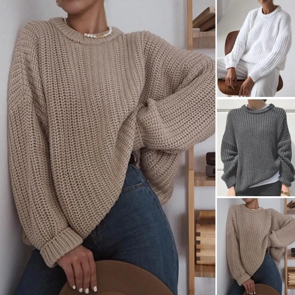 

Стильный пуловер-свитер подарит вам комфорт! Этот Повседневный свободный свитер изготовлен из мягкой, дышащей и эластичной ткани, достаточно t
