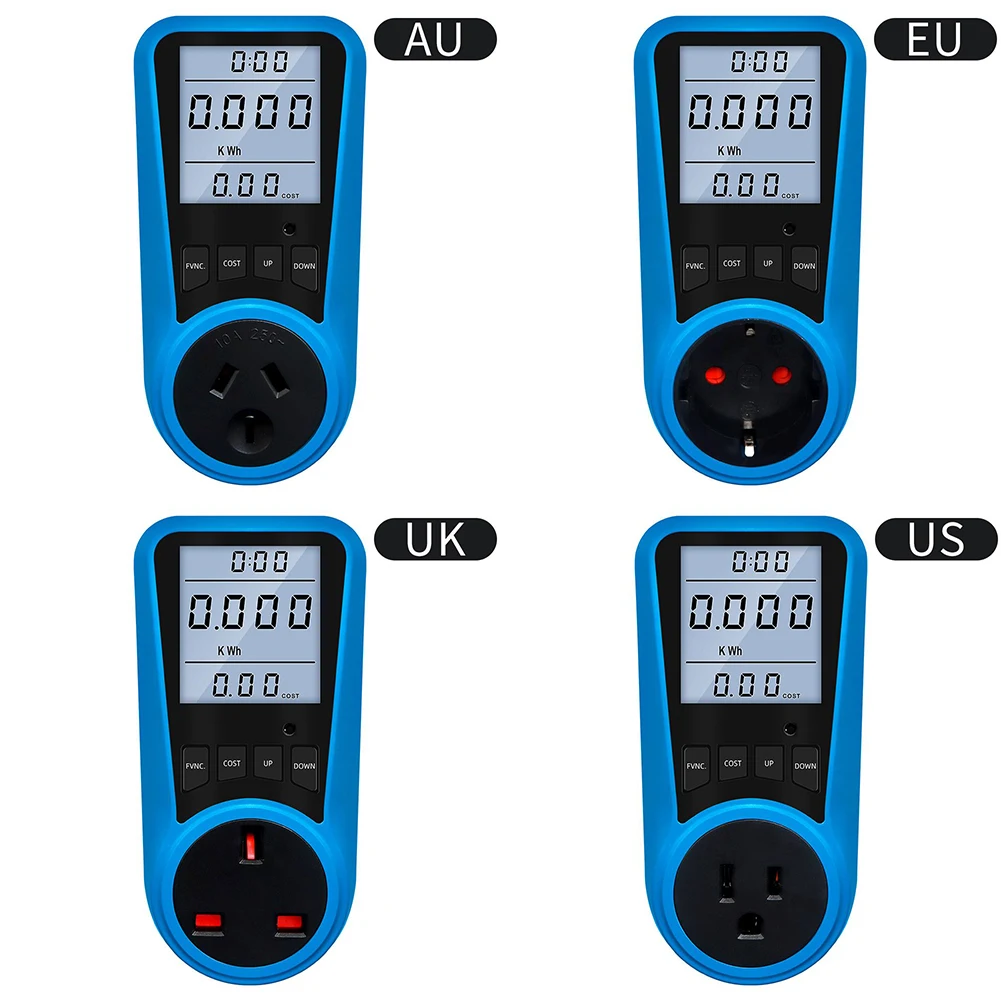 110V-230V 13A LCD Digital Current Meter Voltmeter AC Power Meter Time Watt Power Energy Tester Wattmeter
110V-230V 13A LCD Digital Current Meter Voltmeter AC Power Meter Time Watt Power Energy Tester Wattmeter
