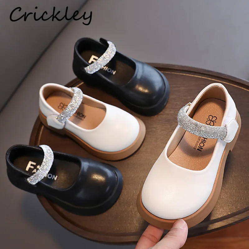 Spring Autumn Solid Girls Flats Shoes Children Crystal Bling Strap Shallow Single Shoes Soft Sole Non Slip Kids Princess Shoes
Spring Autumn Solid Girls Flats Shoes Children Crystal Bling Strap Shallow Single Shoes Soft Sole Non Slip Kids Princess Shoes