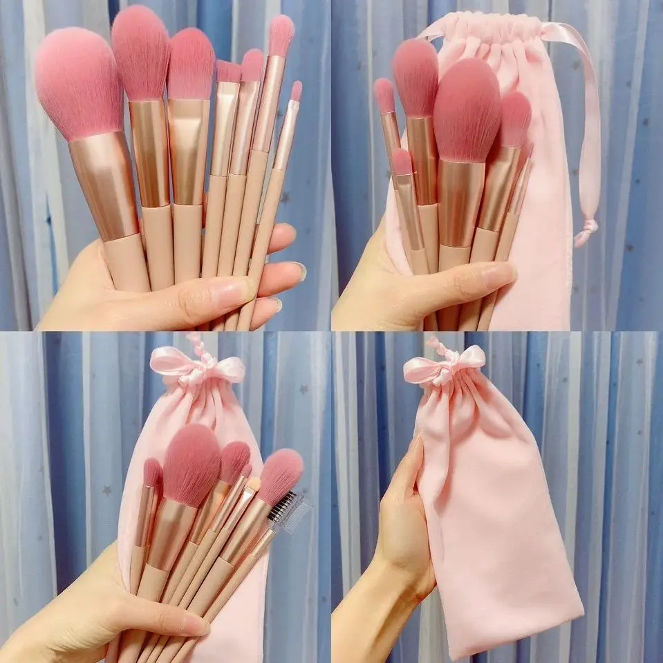 Makeup Brush 7 Pieces 1 Beginner Pink Complete Set of Beauty Tools Brush Powder Brush Eye Shadow Brush
Makeup Brush 7 Pieces 1 Beginner Pink Complete Set of Beauty Tools Brush Powder Brush Eye Shadow Brush