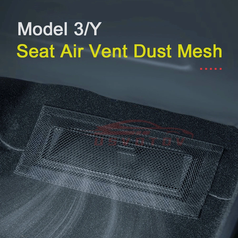 Tesla Model 3 Y 2022 2021 Under Seat Air Vent Cover Dust-proof Mesh Rear Conditioning Outlet Anti-blocking Sticker Accessories
Tesla Model 3 Y 2022 2021 Under Seat Air Vent Cover Dust-proof Mesh Rear Conditioning Outlet Anti-blocking Sticker Accessories
