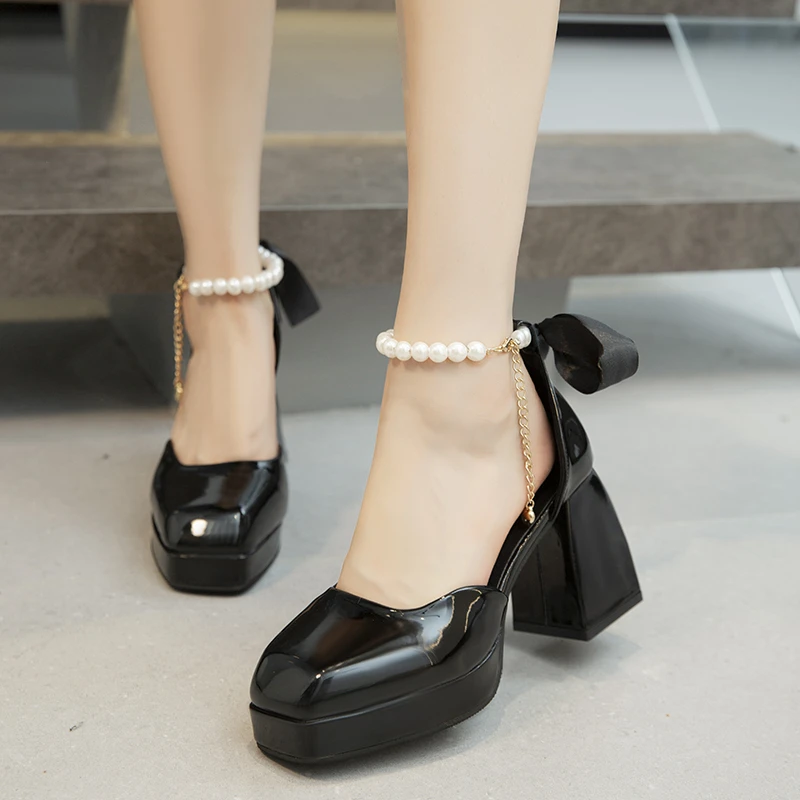 Sexy Women's Sandals Genuine Leather Pumps Summer New Thick High-Heel Platform Wedding Shoes White Pink Black Red Rose Big Size
Sexy Women's Sandals Genuine Leather Pumps Summer New Thick High-Heel Platform Wedding Shoes White Pink Black Red Rose Big Size