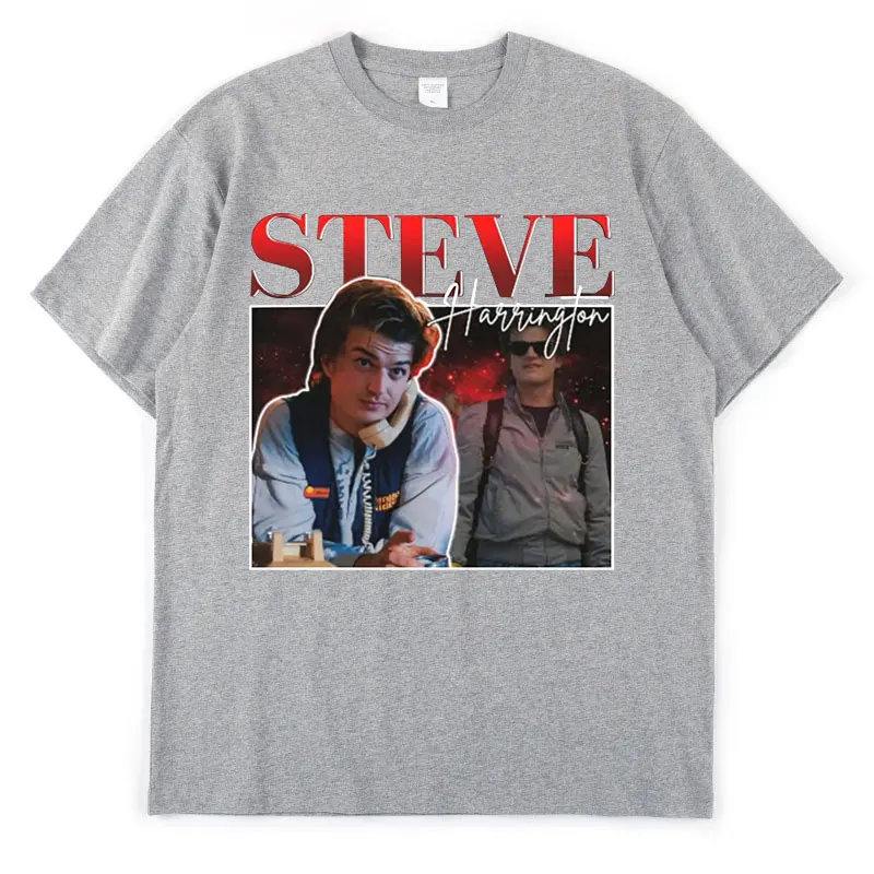 Funny Steve Harrington T Shirt Classic Retro TV Series Stranger Things Print T-shirt Summer Clothes for Teen Oversize Streetwear
Funny Steve Harrington T Shirt Classic Retro TV Series Stranger Things Print T-shirt Summer Clothes for Teen Oversize Streetwear
