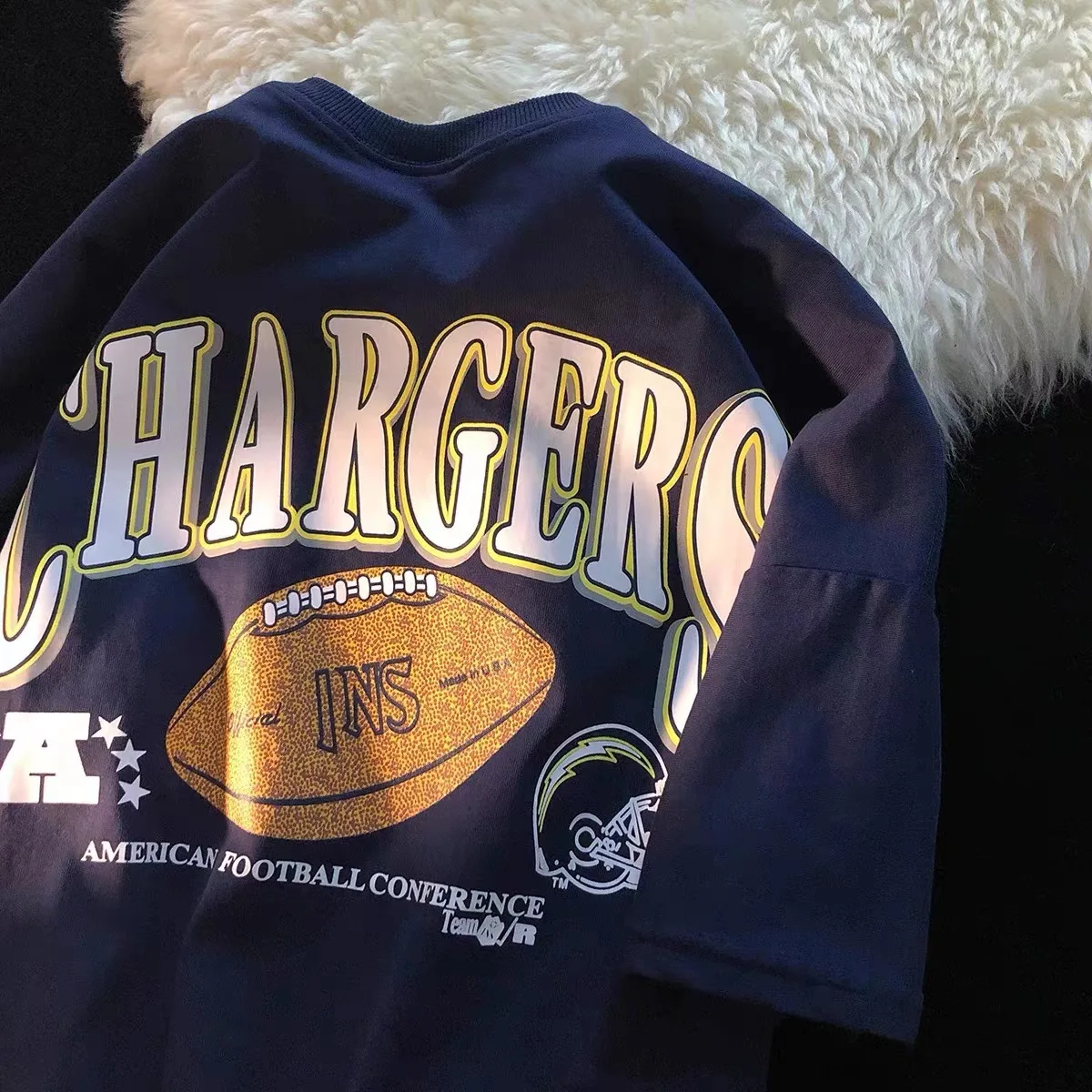 Футболка женская с коротким рукавом и принтом букв в стиле хип-хоп
Футболка женская с коротким рукавом и принтом букв в стиле хип-хоп