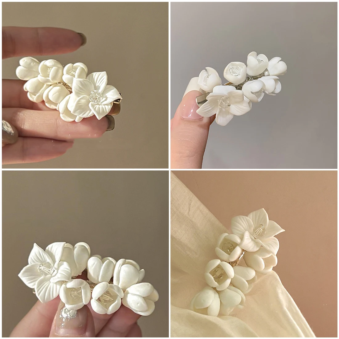 French Style Acrylic Retro White Jasmine Flower Hair Clips Accessories Light Luxury Sweet Side Clamp Hairpin Hair Accessories
French Style Acrylic Retro White Jasmine Flower Hair Clips Accessories Light Luxury Sweet Side Clamp Hairpin Hair Accessories