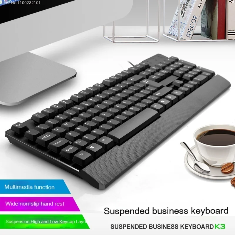 Gaming Mechanical Keyboard Wired Black Silent Multifunction Keyboard 104Keys Plastic Material Computer Office Accessories Klavye
Gaming Mechanical Keyboard Wired Black Silent Multifunction Keyboard 104Keys Plastic Material Computer Office Accessories Klavye