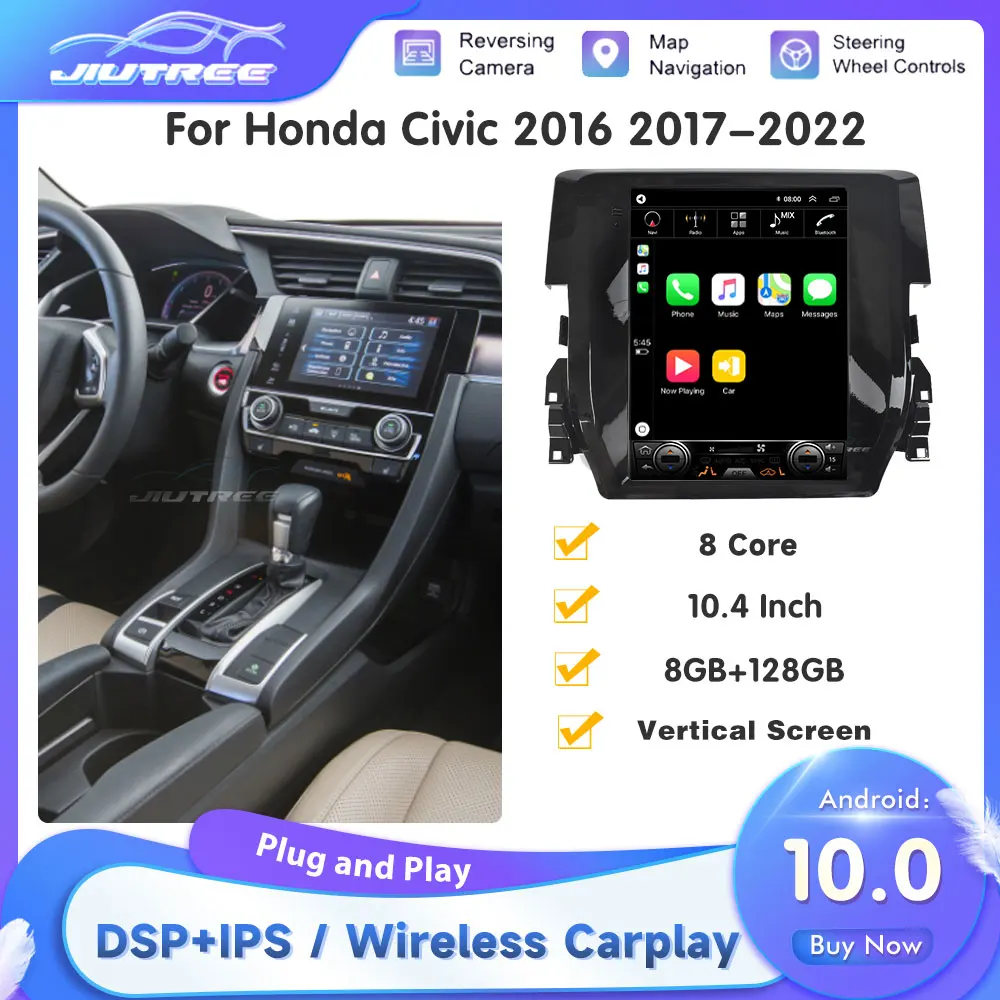 Вертикальный экран в стиле Tesla для Honda Civic 128-2016, 8 ГБ + 2022 ГБ, автомагнитола с GPS-навигацией, стерео Мультимедийный Плеер
Вертикальный экран в стиле Tesla для Honda Civic 128-2016, 8 ГБ + 2022 ГБ, автомагнитола с GPS-навигацией, стерео Мультимедийный Плеер