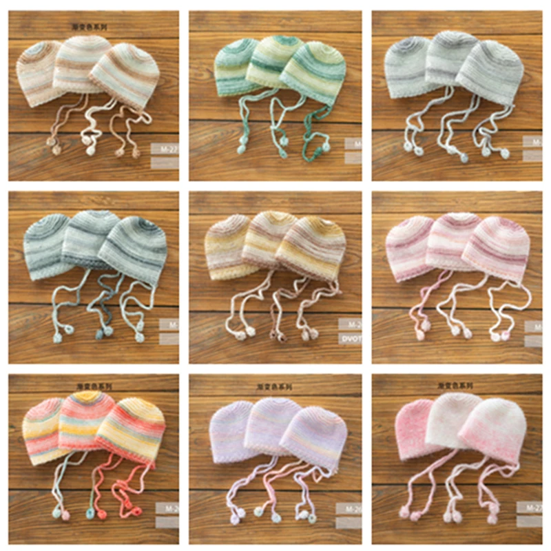 Dvotinst Newborn Photography Props Knitted Hats Gradient Crochet Bonnet Fotografia Accessories Studio Shooting Photo Props
Dvotinst Newborn Photography Props Knitted Hats Gradient Crochet Bonnet Fotografia Accessories Studio Shooting Photo Props