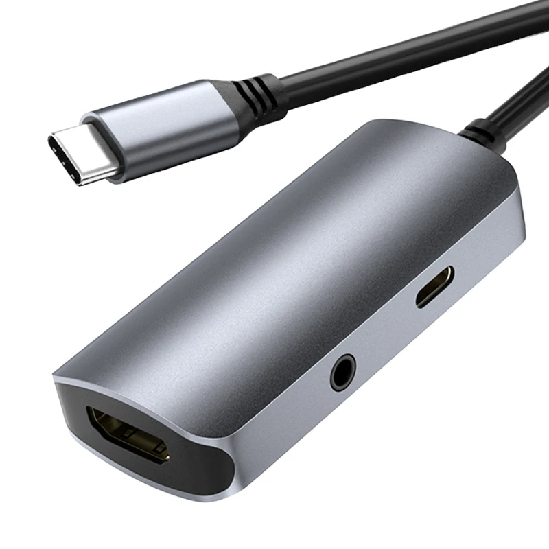 Док-станция 3-в-1 с разъемами типа C и HDMI, кабель для быстрой зарядки PD100w, 3,5 мм
Док-станция 3-в-1 с разъемами типа C и HDMI, кабель для быстрой зарядки PD100w, 3,5 мм