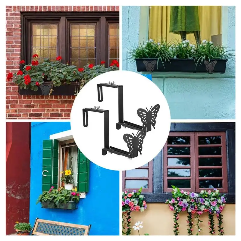 2pcs Planter Pot Bracket Planter Box Bracket Adjustable Combination Iron Planter Hook Balcony Butterfly Holder Plant Accessories
2pcs Planter Pot Bracket Planter Box Bracket Adjustable Combination Iron Planter Hook Balcony Butterfly Holder Plant Accessories