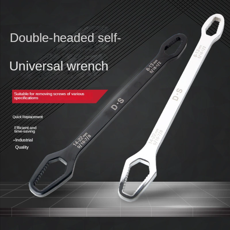 1Pc 8-22mm Universal Double-Head Torx Wrench Self-Tightening Adjustable Wrench Hand Tool Multi-purpose and multi-functional
1Pc 8-22mm Universal Double-Head Torx Wrench Self-Tightening Adjustable Wrench Hand Tool Multi-purpose and multi-functional