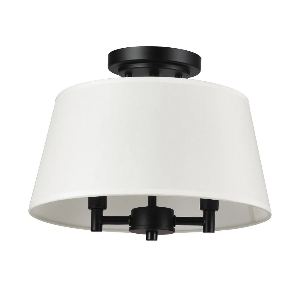 Better Homes & Gardens 2 Lights Flush Mount Light ,Fabric Shade,Matte Black Finish, Bulb Included
Better Homes & Gardens 2 Lights Flush Mount Light ,Fabric Shade,Matte Black Finish, Bulb Included