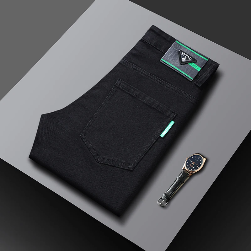 Autumn Winter Men's Black Stretch Regular Fit Jeans Classic Style Business Casual Cotton Slim Trousers Denim Pants Male Brand
Autumn Winter Men's Black Stretch Regular Fit Jeans Classic Style Business Casual Cotton Slim Trousers Denim Pants Male Brand