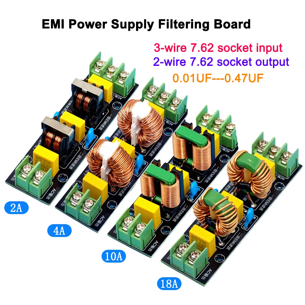 Power Supply Filtering Board Power Supply Filter EMI High Frequency Two-stage Power Low-pass Filter Board 2A-18A DIY Audio
Power Supply Filtering Board Power Supply Filter EMI High Frequency Two-stage Power Low-pass Filter Board 2A-18A DIY Audio
