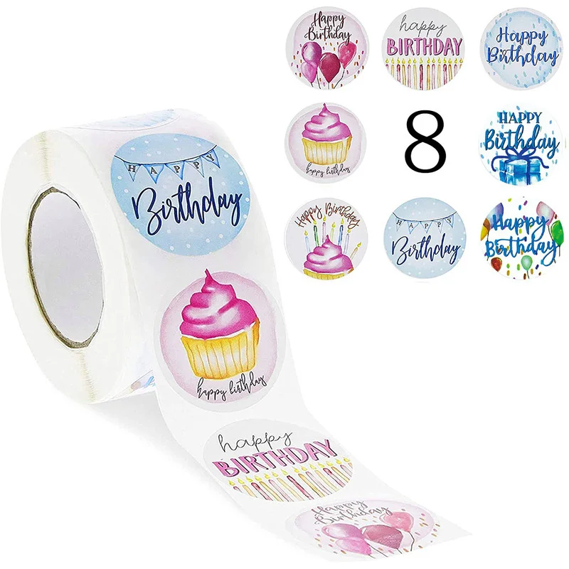 Happy Birthday Stickers Gift Packaging Sealing Label DIY Party Decoration Self-adhestive Handmade Stationery Sticker 500pcs
Happy Birthday Stickers Gift Packaging Sealing Label DIY Party Decoration Self-adhestive Handmade Stationery Sticker 500pcs