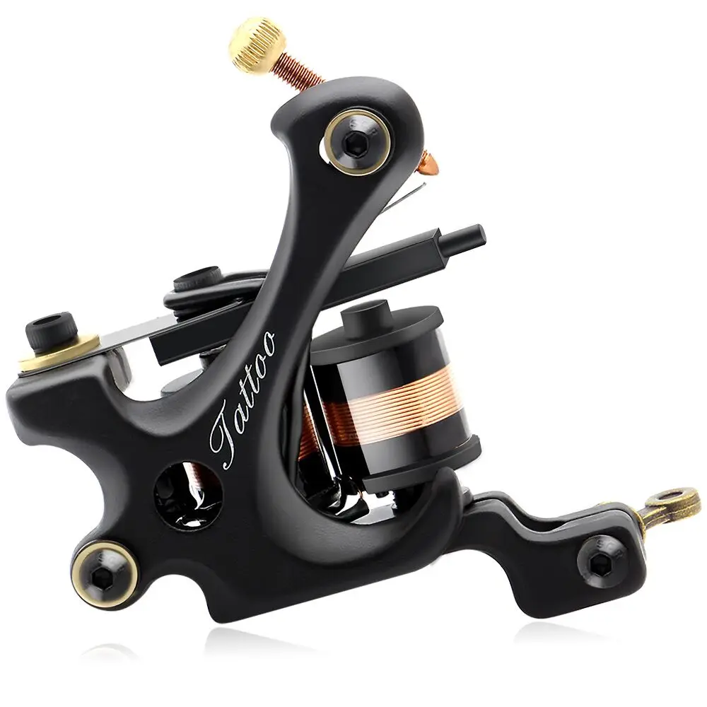 Iron Coil Tattoo Machine 10 Warps Coil Black Tattoo Machine Gun for Liner and Shader Tattoo Supplies
Iron Coil Tattoo Machine 10 Warps Coil Black Tattoo Machine Gun for Liner and Shader Tattoo Supplies