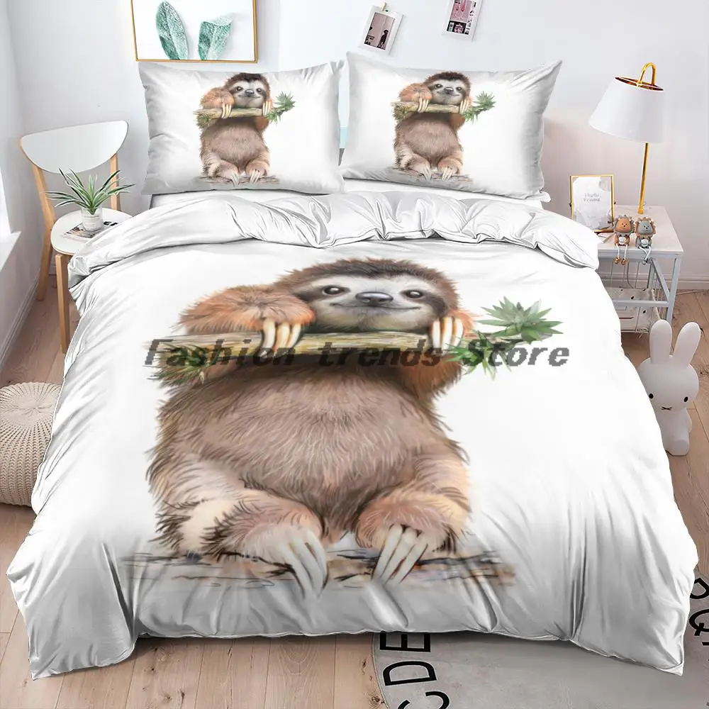 3D White Bedding Sets Sloth Duvet Quilt Covers Pillow Shame Twin King Queen Double Single Size Custom Design Animal Home Textile
3D White Bedding Sets Sloth Duvet Quilt Covers Pillow Shame Twin King Queen Double Single Size Custom Design Animal Home Textile