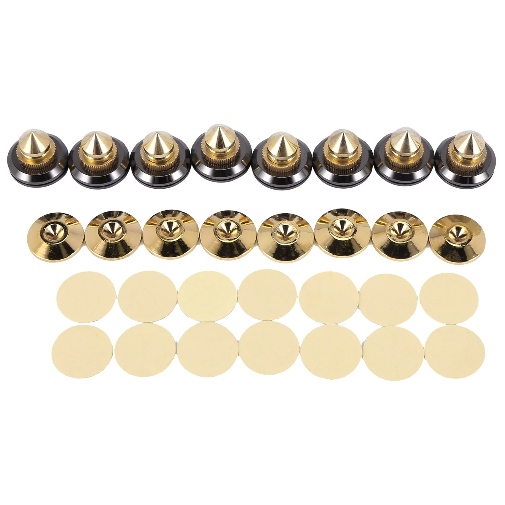 8 Set Golden-Plated Speaker Spikes, Speaker Stands CD Audio Subwoofer Amplifier Turntable Isolation Feet
8 Set Golden-Plated Speaker Spikes, Speaker Stands CD Audio Subwoofer Amplifier Turntable Isolation Feet