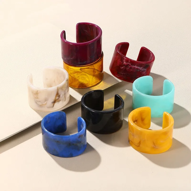Charms Resin Open Cuff Bracelet for Women New Fashion Jewelry Acrylic Geometric Wide Female Bangle for Girls Party Trendy Gifts
Charms Resin Open Cuff Bracelet for Women New Fashion Jewelry Acrylic Geometric Wide Female Bangle for Girls Party Trendy Gifts