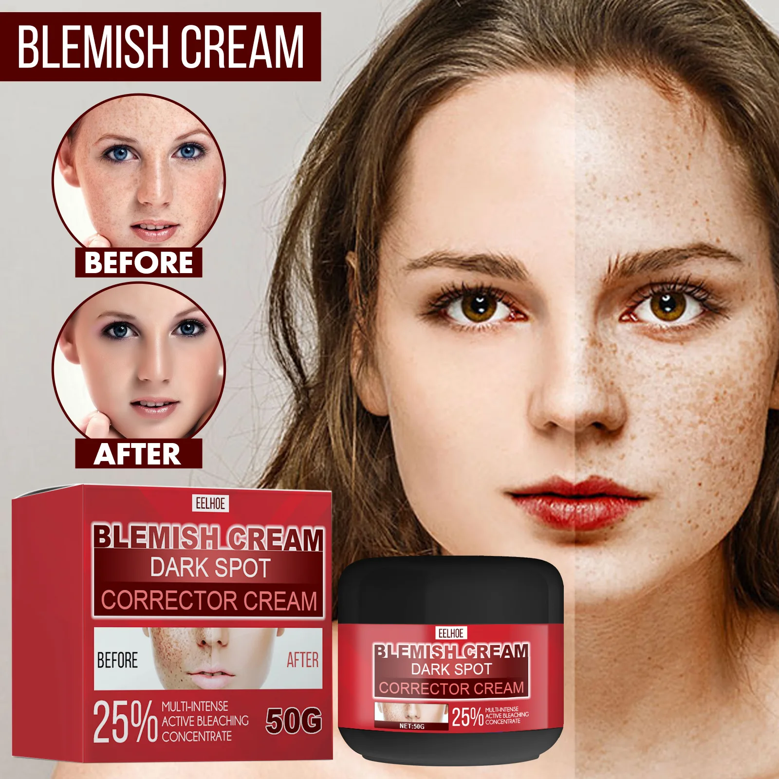 Eelhoe Dark Spot Correction Cream Whitening Moisturizing Anti-Freckle Cream Remove Acne Repair Melanin Moisturizing Skin Care
Eelhoe Dark Spot Correction Cream Whitening Moisturizing Anti-Freckle Cream Remove Acne Repair Melanin Moisturizing Skin Care