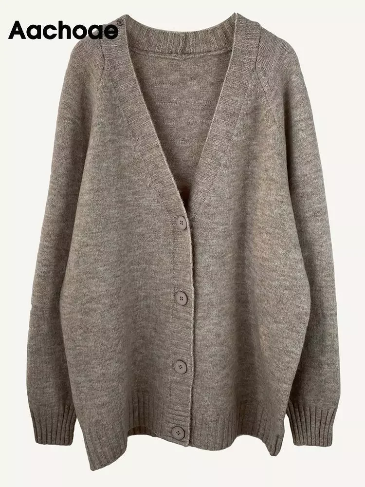 Aachoae Women Autumn Winter Cashmere Sweater Cardigans Casual V Neck Batwing Long Sleeve Cardigans Female Elegant Chic Outerwear
Aachoae Women Autumn Winter Cashmere Sweater Cardigans Casual V Neck Batwing Long Sleeve Cardigans Female Elegant Chic Outerwear