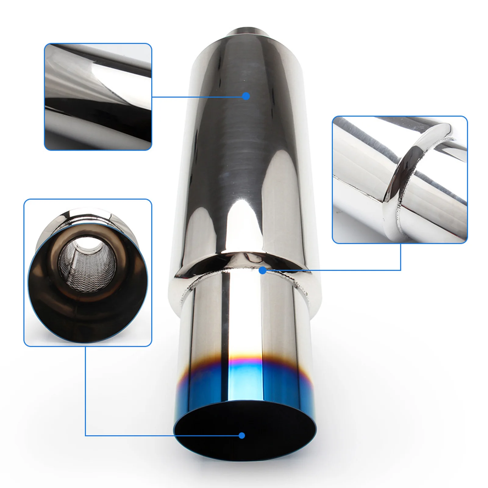 Car Racing Stainless Steel Outlet Pipe 4 Inch Universal Car Exhaust Tip Vehicle Exhaust Pipe Tail Throat For Vehicle Modified
Car Racing Stainless Steel Outlet Pipe 4 Inch Universal Car Exhaust Tip Vehicle Exhaust Pipe Tail Throat For Vehicle Modified