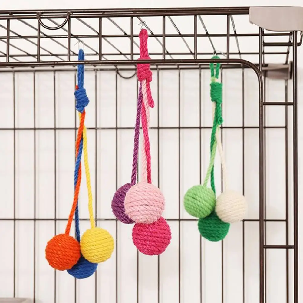 Pet Cat Hanging Sisal Ball Bite-resistant Wear-resistant Jute Twine Rope Pet Supplies For Relieve Boredom
Pet Cat Hanging Sisal Ball Bite-resistant Wear-resistant Jute Twine Rope Pet Supplies For Relieve Boredom