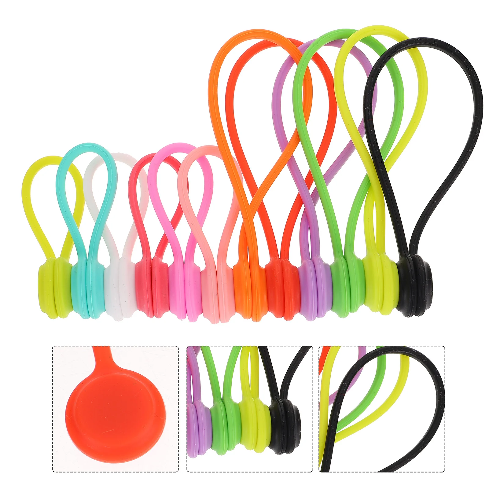 12 Pcs Headphone Cable Winder USB Cable Reusable Silicone Ties Magnet Cable Binding Strap Rubber Cable Manager Ties Straps
12 Pcs Headphone Cable Winder USB Cable Reusable Silicone Ties Magnet Cable Binding Strap Rubber Cable Manager Ties Straps