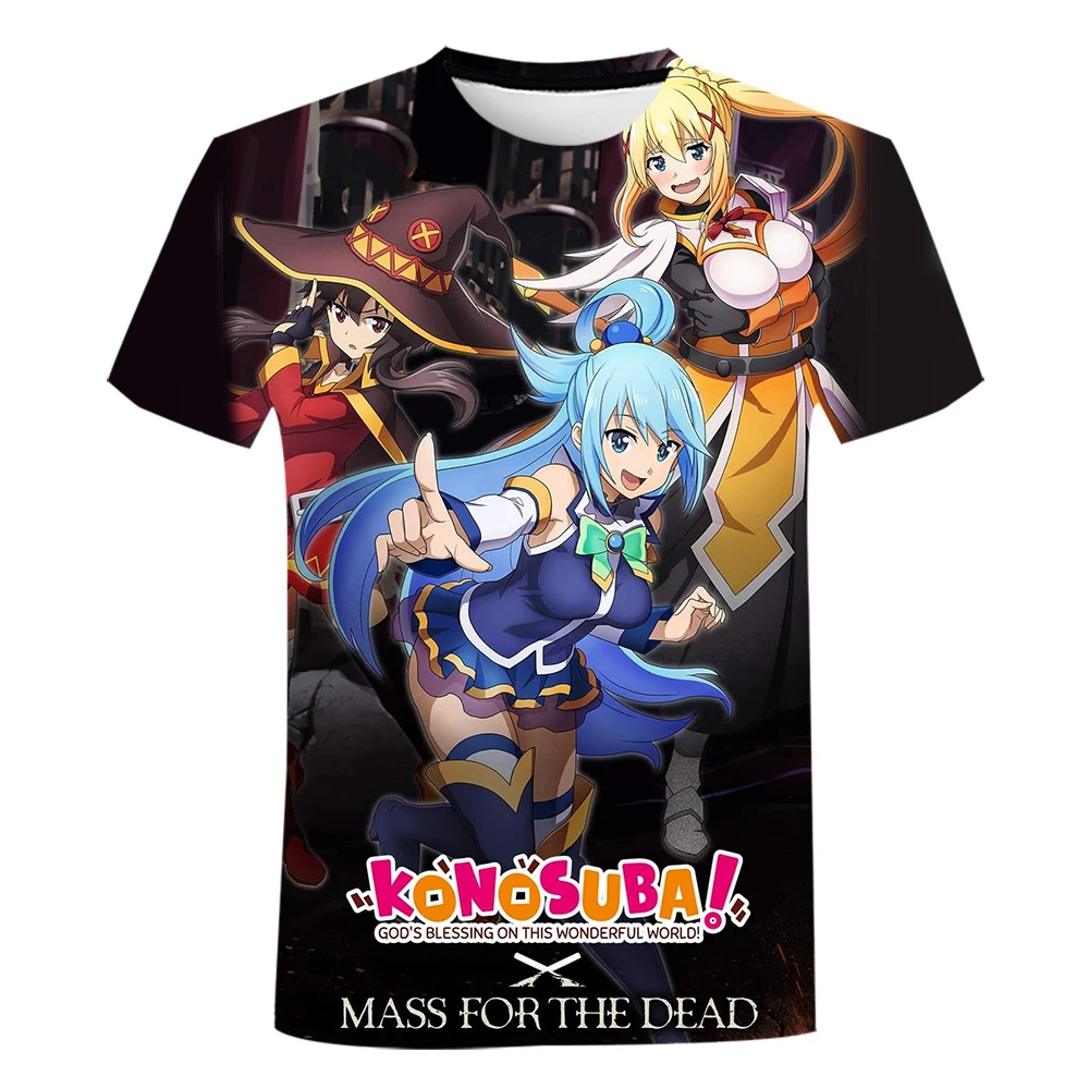 Летние футболки Konosuba с аниме-рисунком для девочек, уличная одежда с 3D принтом для мужчин и женщин, модная футболка большого размера в стиле Х...
Летние футболки Konosuba с аниме-рисунком для девочек, уличная одежда с 3D принтом для мужчин и женщин, модная футболка большого размера в стиле Х...