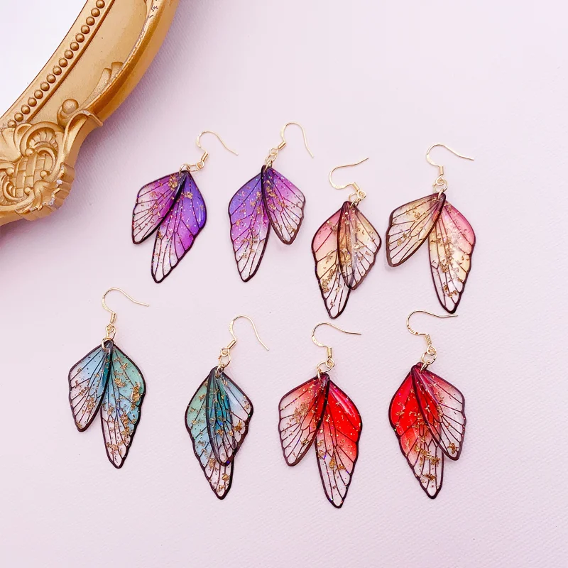 Minar Fairy Clear Gradient Color Resin Wings Dangle Earrings for Women Wholesale Copper Rhinestone Butterfly Pendant Earring
Minar Fairy Clear Gradient Color Resin Wings Dangle Earrings for Women Wholesale Copper Rhinestone Butterfly Pendant Earring