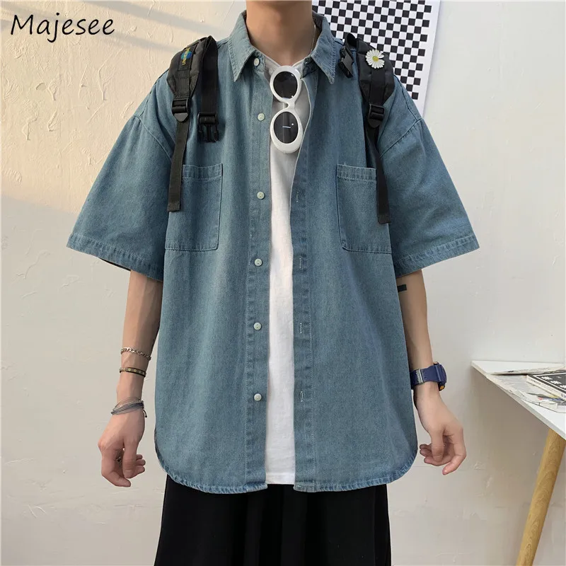Shirts Men Half Sleeve Unisex Fashion Handsome Ulzzang Summer Cool High Street Hip Hop Japanese Harajuku Teens Students Casual
Shirts Men Half Sleeve Unisex Fashion Handsome Ulzzang Summer Cool High Street Hip Hop Japanese Harajuku Teens Students Casual