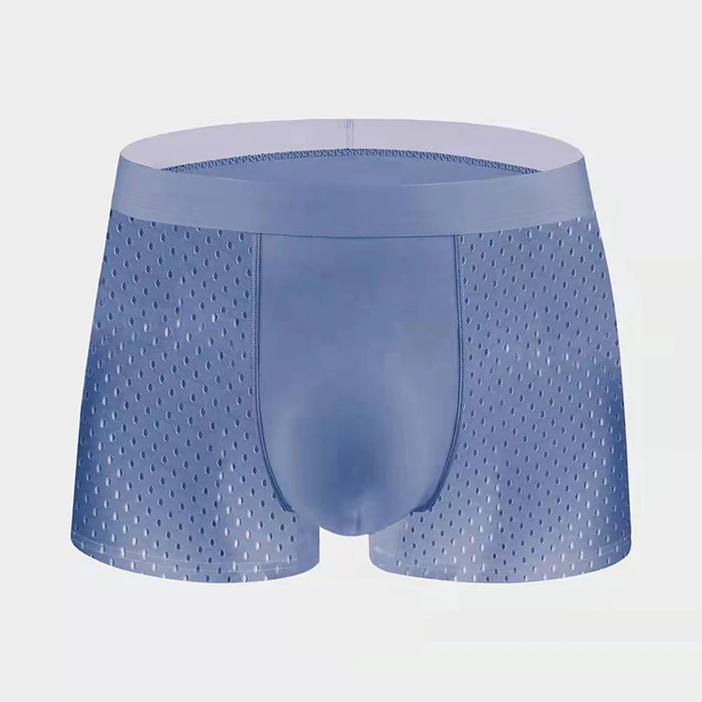 Men's Boxer Ice Silk Breathable Panties Mesh Quick-Drying Boxers Youth Large Size Thin Summer Underwear U Convex Pouch panties
Men's Boxer Ice Silk Breathable Panties Mesh Quick-Drying Boxers Youth Large Size Thin Summer Underwear U Convex Pouch panties
