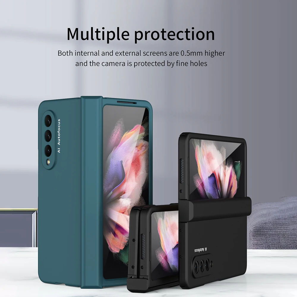 Hinged Coverage Full Body Case for Samsung Galaxy Z Fold3 Z Fold 4 Fold Armor Slim Protective Cover with Front Screen Glass Film
Hinged Coverage Full Body Case for Samsung Galaxy Z Fold3 Z Fold 4 Fold Armor Slim Protective Cover with Front Screen Glass Film