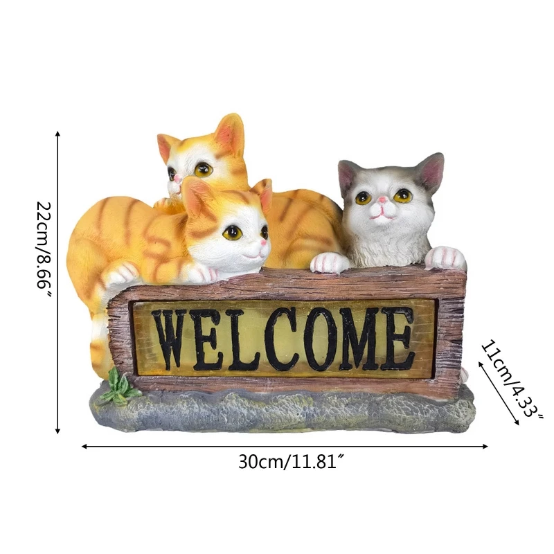 Creative Luminous Cartoon Ornament w/ Welcome Sign Solar Powered Decoration Garden Decor Non Fading Animal Sculpture
Creative Luminous Cartoon Ornament w/ Welcome Sign Solar Powered Decoration Garden Decor Non Fading Animal Sculpture