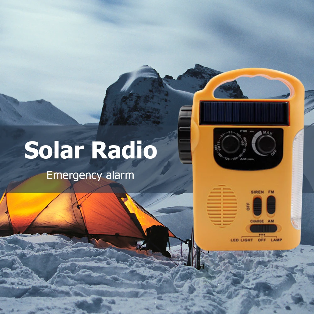 Portable Multifunction Radio Solar Hand Crank Radio Receiver Mini Portable AM/FM Weather Radio with Emergency Light Alarm
Portable Multifunction Radio Solar Hand Crank Radio Receiver Mini Portable AM/FM Weather Radio with Emergency Light Alarm